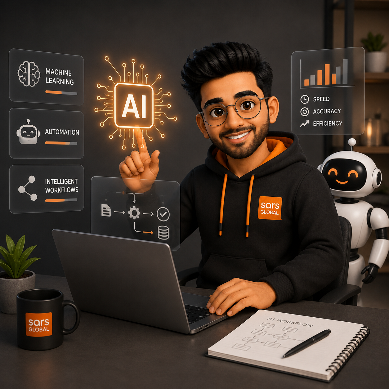 Artificial intelligence and automation workflow