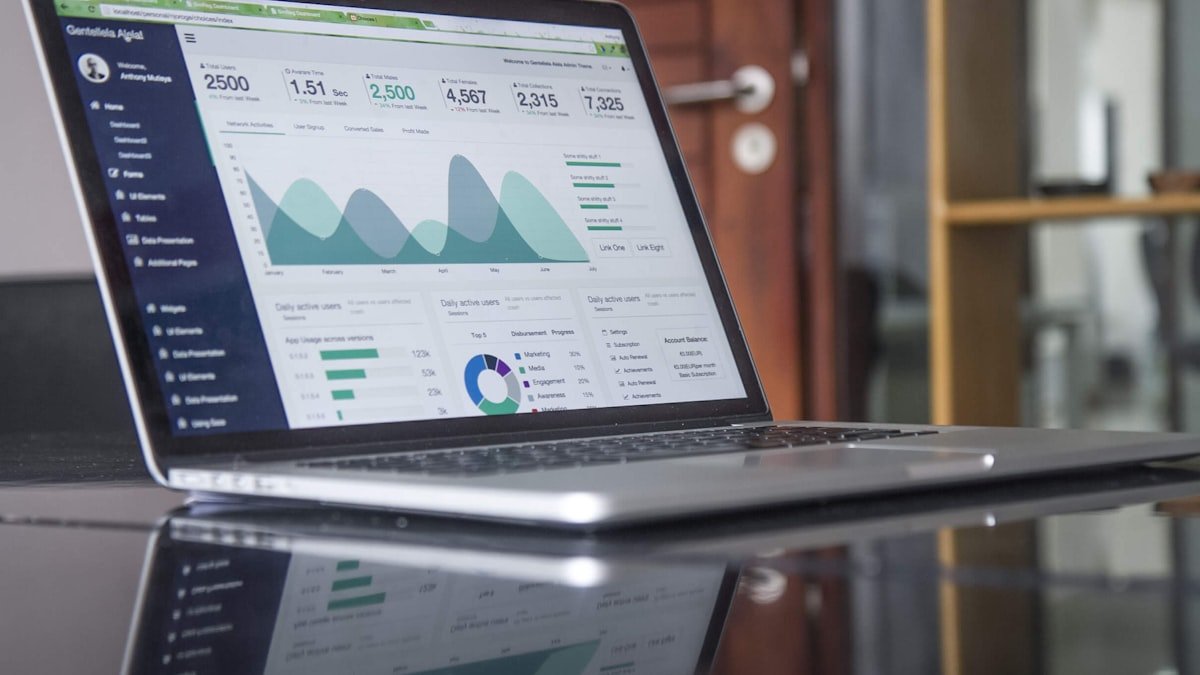 Digital growth marketer analyzing cross-channel ad manager analytics and ROAS dashboards